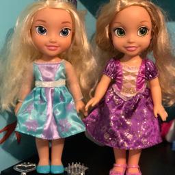 Elsa and Rapuncel with beautiful eyes. In excellent condition. £5 each