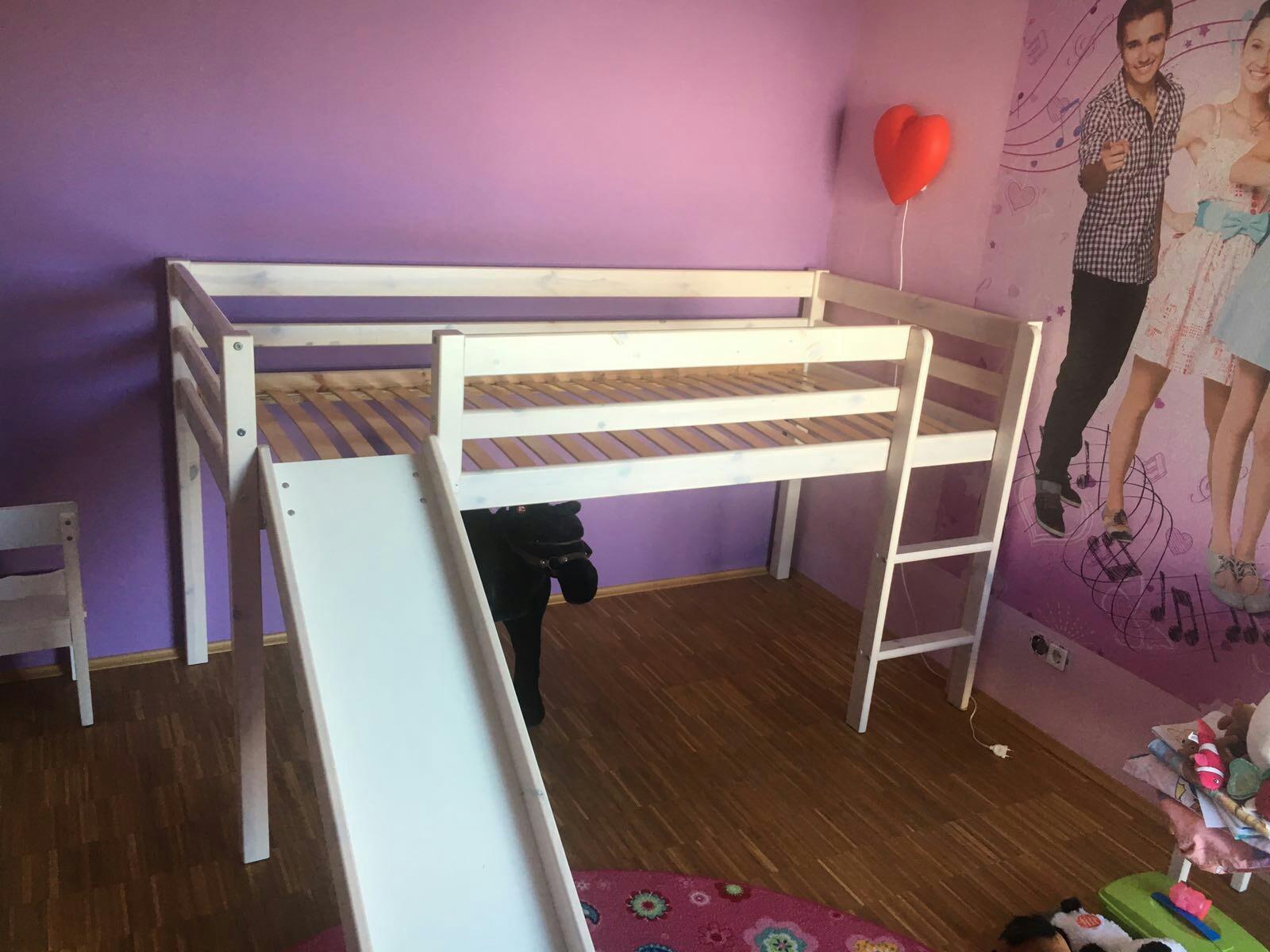 Hochbett "Frieda" mit Rutsche dänisches Be in 55234 Eppelsheim für 85