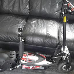 Electric scooter like new with out battery.
Missing seat and a few bits need fitting ,