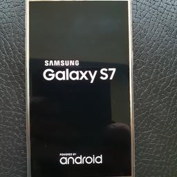 Gold, samsung S7, 32gig. In excellent condition, selling due to upgrade. Phone is currently on O2 network. Comes with original charger and cable.  No cracks or blemishes. Looks like new. £180 ovno