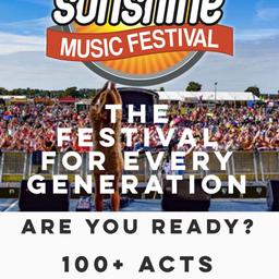 2x festival tickets for Upton festival Bank Holiday weekend for sunshine festival in Worcester from 2pm thur to 2pm Monday 105 pounds each so 210 pounds sell for 120 over  100 bands including status quo bargain