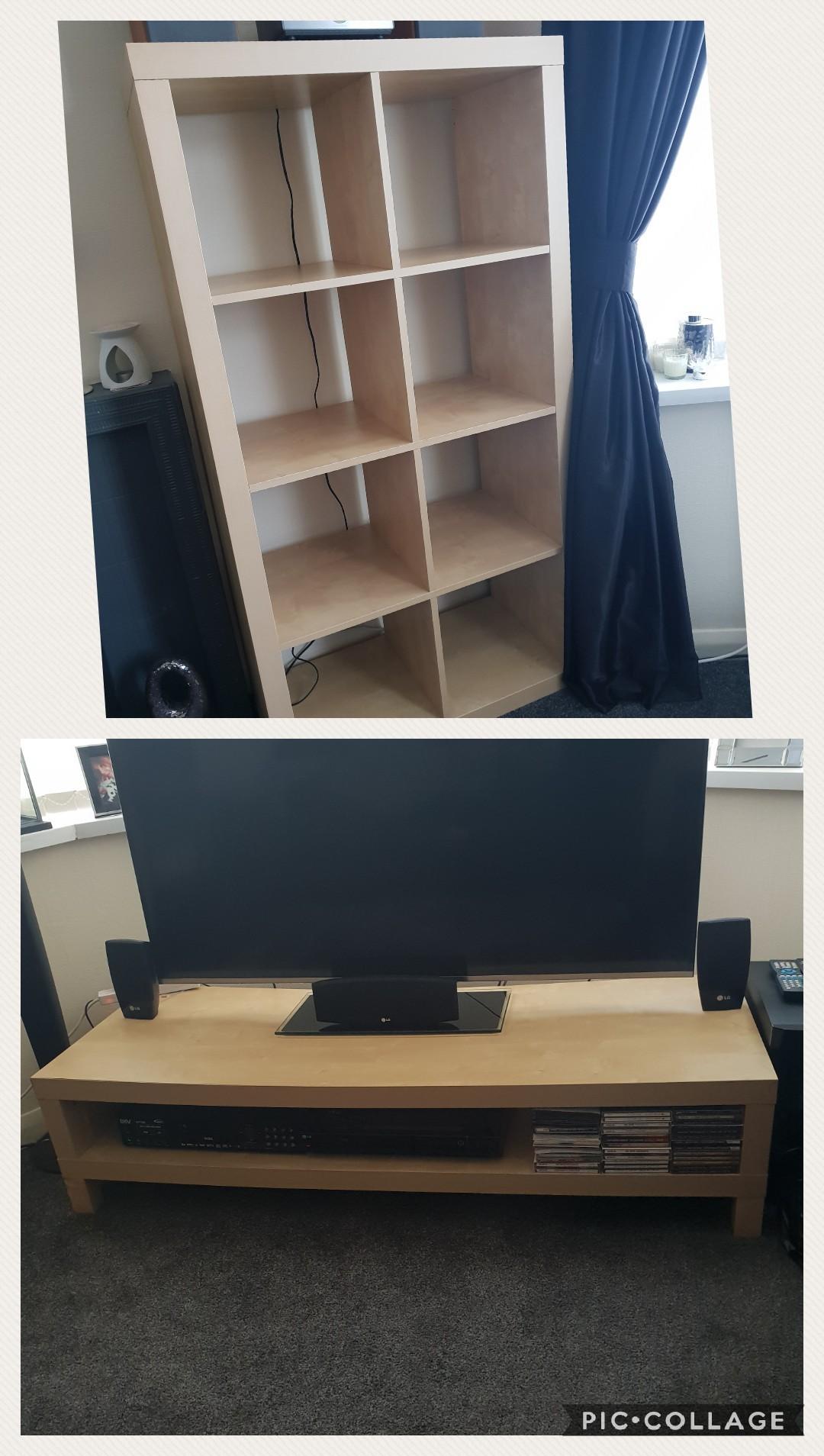 Ikea Kallax Unit And Tv Unit Light Beech In Ws10 Walsall Für £ 35 00 Zum