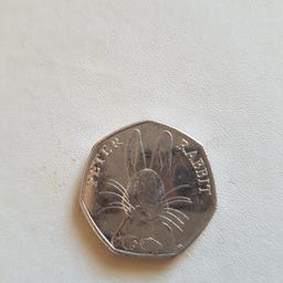 Rare Peter Rabbit, half whisker 2016 coin currently in high demand.
The initials JC are seen under the queens portrait these are of the designer Jody Clark.