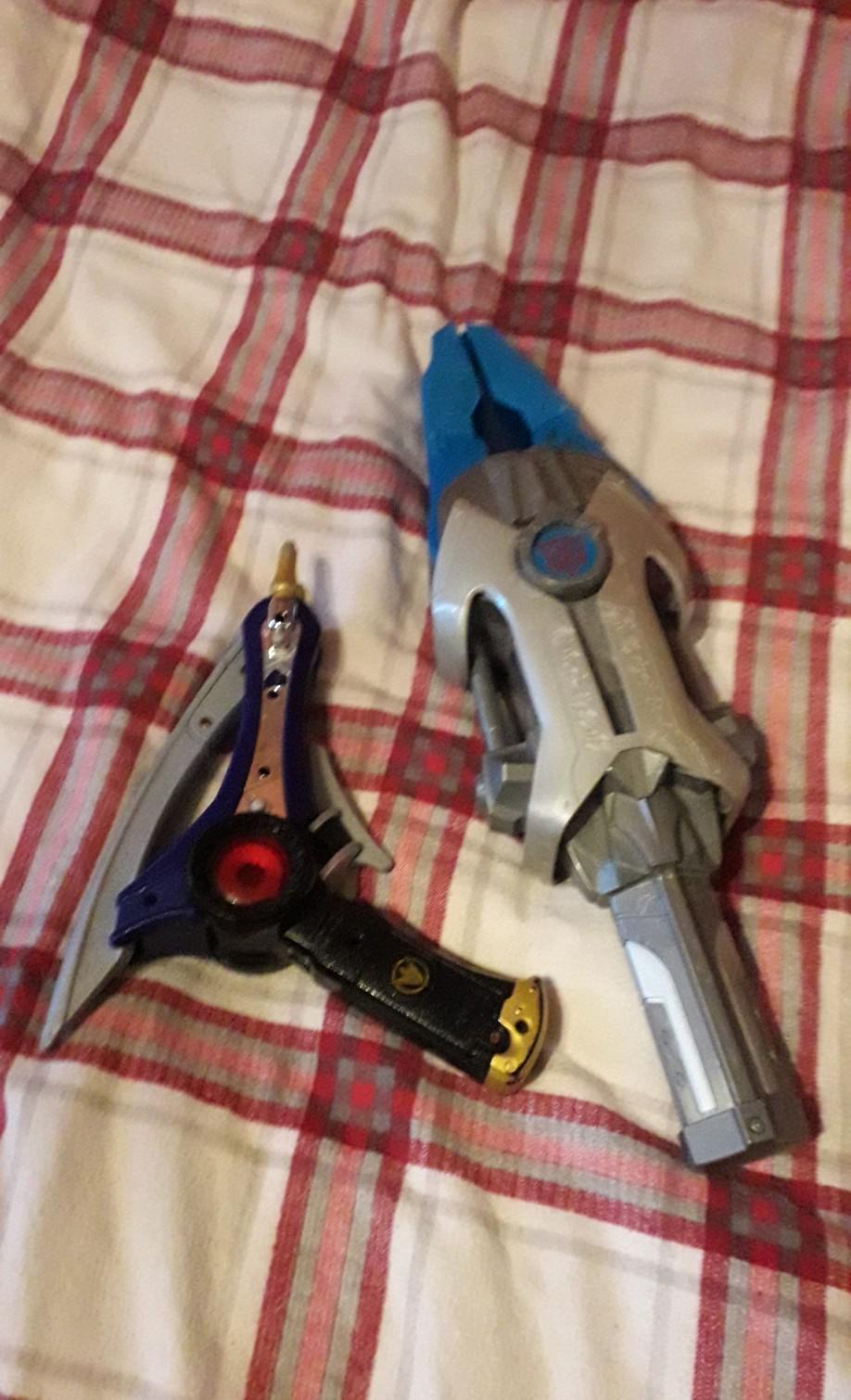 Power ranger & transformer extendable swords in L35 Knowsley for £7.00