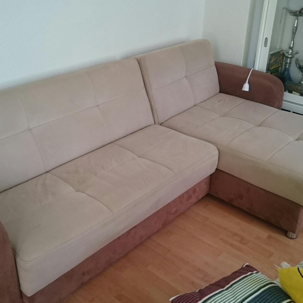 Sofa Couch mit Schlaffunktion und Bettkasten in 06844 Dessau für 370,00
