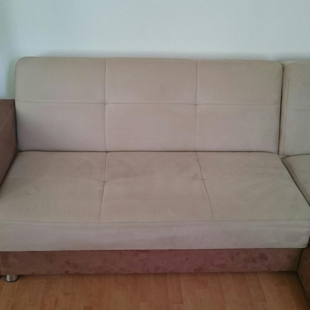 Sofa Couch mit Schlaffunktion und Bettkasten in 06844 Dessau für 370,00