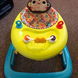 Baby’s walker only used couple time as my son didn’t like being in it in good condition
