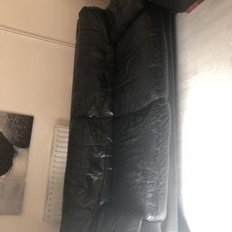 Free 4 seater and 3 seater dfs real leather sofas collect from E16 Asap