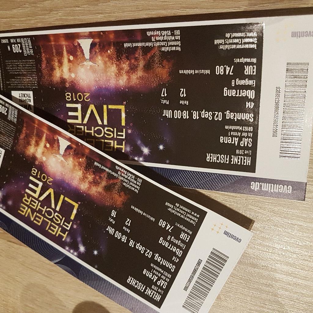  Helene Fischer Konzertkarten in 99996 Menteroda für 135,00 € zum Illustration 