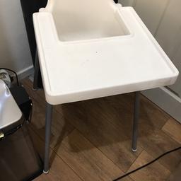 Used high chair plastic with buckle harness