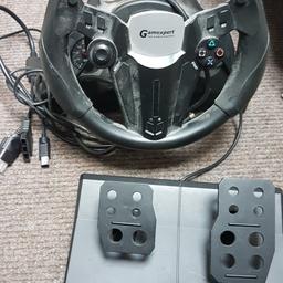 Steering wheel for pc/game consoles (I used on PS2)

Has flappy paddle gears

All works

Open to offers