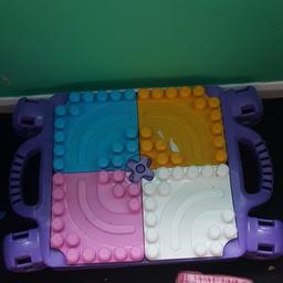 Mega bloks table for sale good condition comes with bag of blocks.sold as seen buyer to collect and no returns 5.00