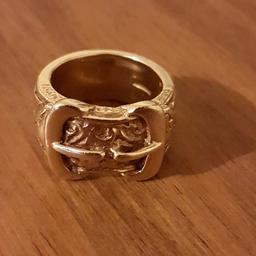 9ct Gold Double buckle ring I think it's a size V swap for a Suzuki LT50 must be in excellent condition and nothing wrong with it county Durham area only