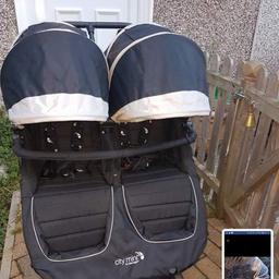 Lovely double buggy. Reclines flat for new borns in great condition. Comes with rain cover. Looking for a quick sale hence the price. I bought this new in mothercare only selling due to having a new car.