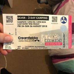 Silver 3 day camping ticket