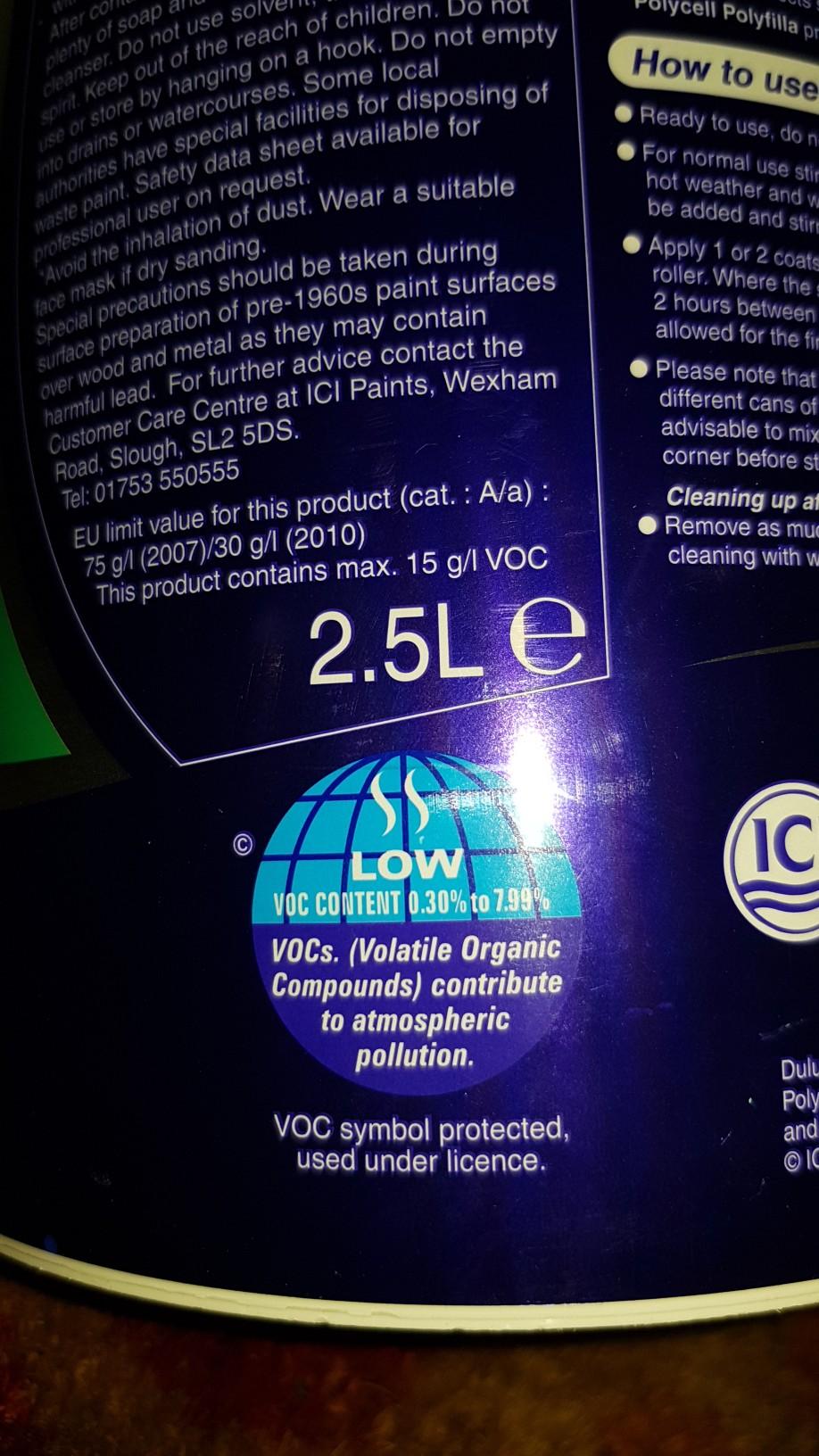 Dulux 'soft apple' paint in London Borough of Barking and Dagenham for