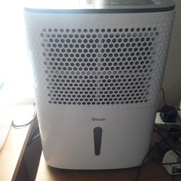 10 litre Swan dehumidifier nearly new used only twice. RRP £109.99 selling for £60 collection only