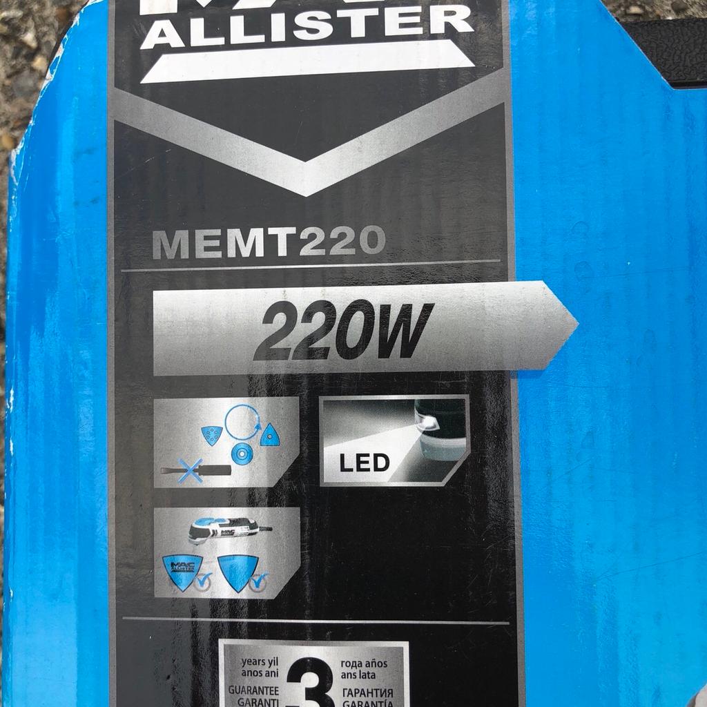 MacAllister MEMT220 220W multitool in CB10 Uttlesford for £25.00 for
