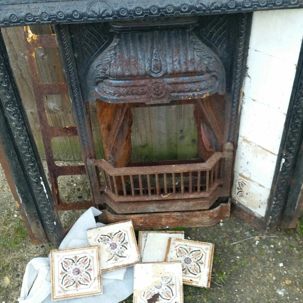 Old fire place with original tiles
nice little project £125
call rob 07977 299210