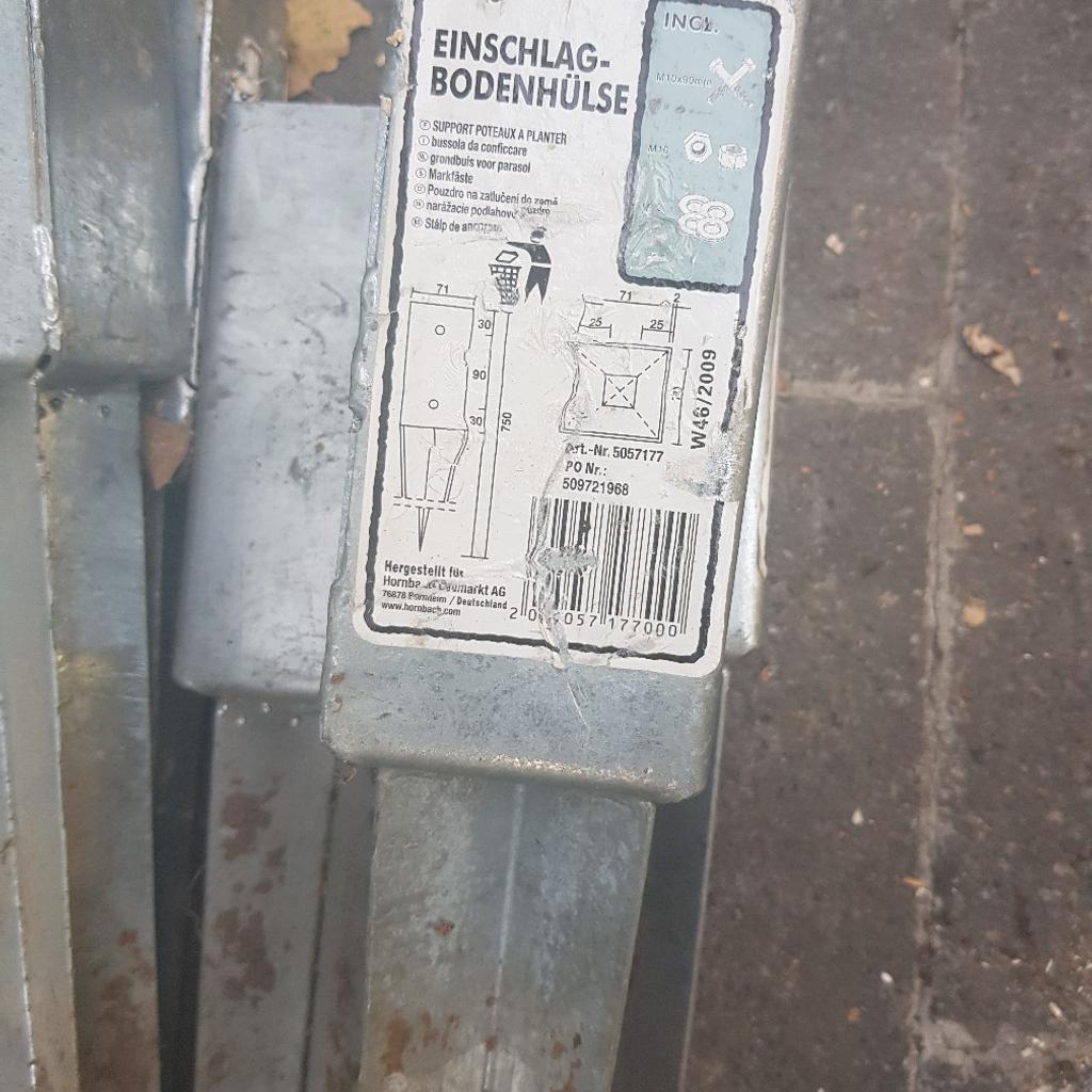Alberts 8 X Einschlagbodenhülse Einschlaghülse Bodenhülse