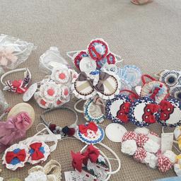 Head bands all new with lables £2 each or 3 for £5 bonnets 5 each all new lables up as 12 pound on lables