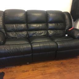 Free 3 seater leather sofa. Collection only