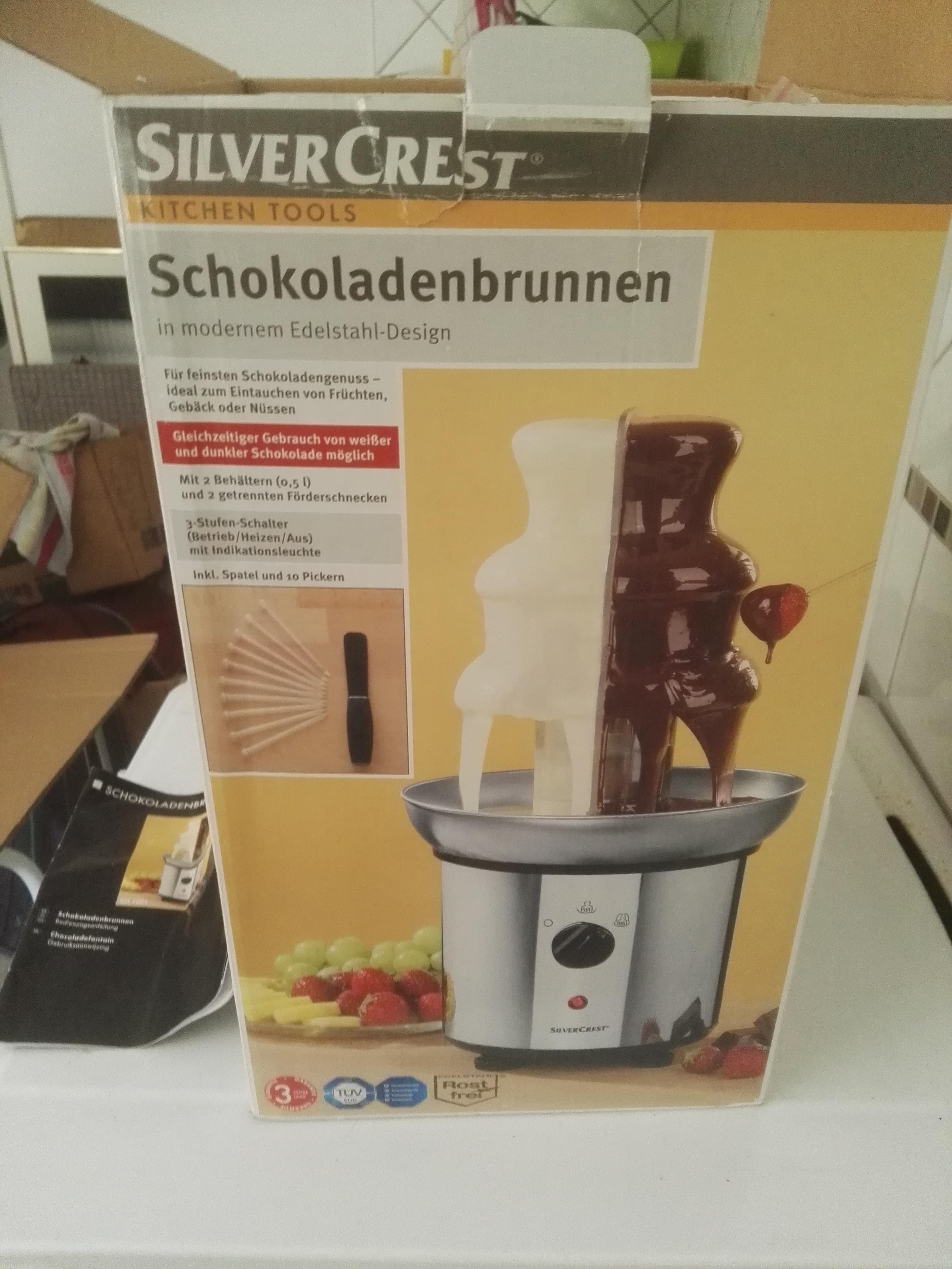 Schokoladenbrunnen von Silvercrest, unbenutzt in 63450 Hanau für 18,00 € zum Verkauf