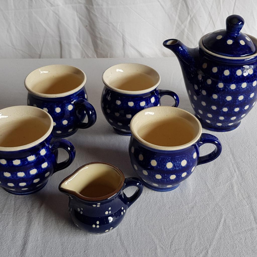 Bunzlauer Keramik, Teeservice, blau in 25856 Hattstedt for €15.00 for sale