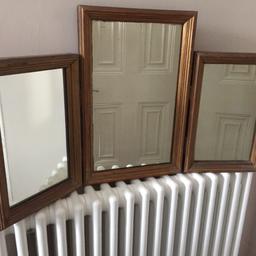Selling this vintage mirror as I no longer have space. Sturdy made of heavy wood and painted an antique gold colour. Some minor signs of wear and tear. Reasonable offers will be considered. Pick up from West Green.