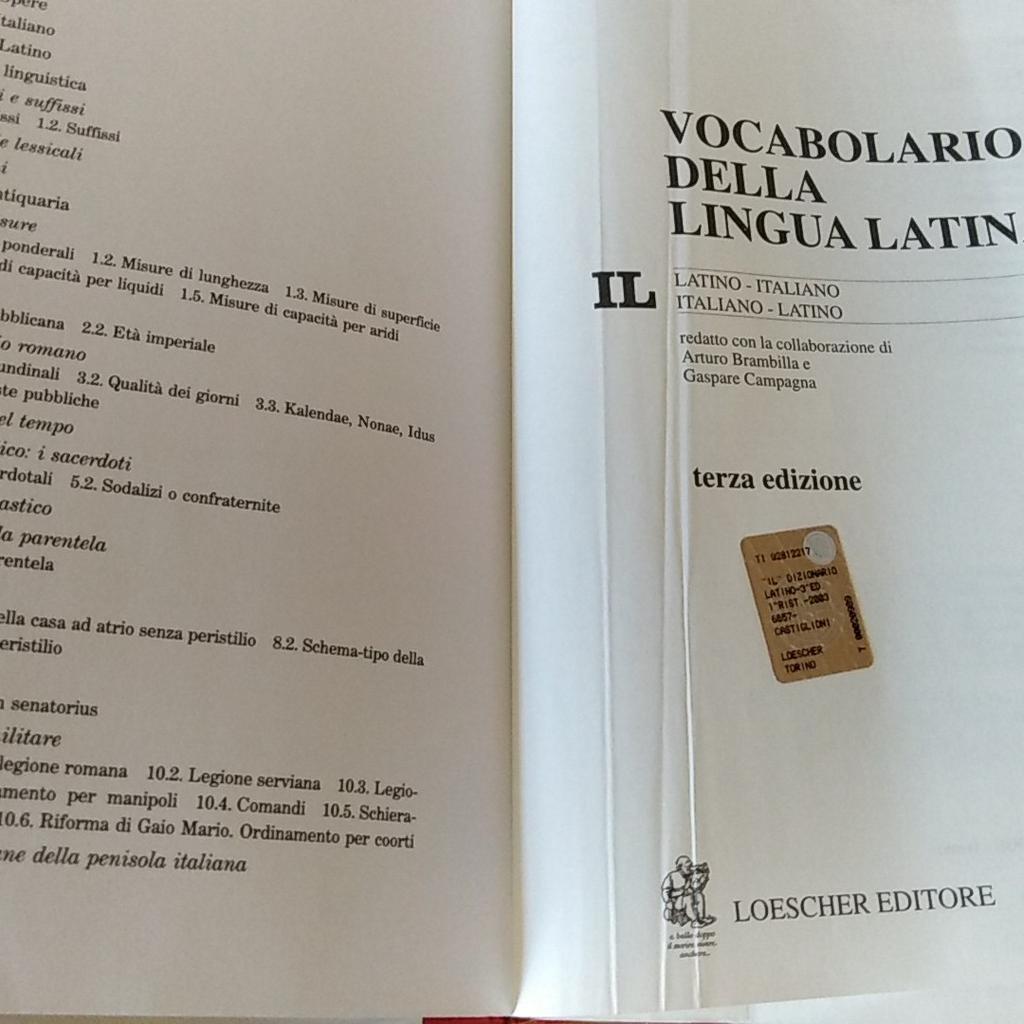 dizionario di latino IL castiglioni mariotti usato