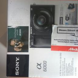 Verkauft wird eine Sony Alpha 6000 mit Objektiv (E PZ 16-50mm F3.5-5.6 OSS), Die Kamera ist 4 Monate alt, Kaum benutzt, nur 400 Auslösungen.

Sehr guter Zustand, inklusive Zubehör (Ladegerät, 32GB Speicherkarte von SanDisc) Originalverpackung und Originalrechnung von MediaMarkt, mit Restgarantie.

Abholung in München oder Versand (zzgl. Versandkosten) Deutschlandweit, Österreich, Schweiz.