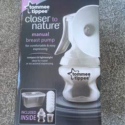 Tommee tippee, manual breast pomp, use just few times.