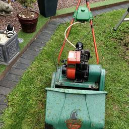 Suffolk punch lawn mower 14 inche cut good engine but could do with a service been sat in rellatives garage