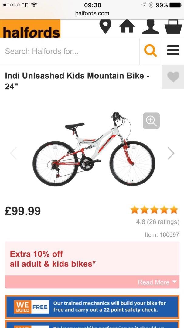 Indi unleashed mountain bike halfords hot sale