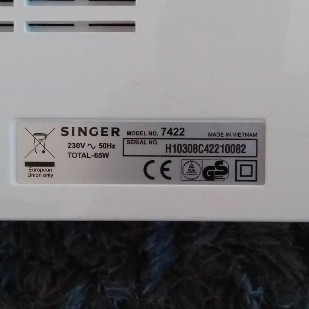 Singer 7422 Computerised Sewing Machine in SY13 Whitchurch für 30,00 ...