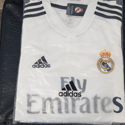 Real Madrid 2018 home top I have 2 available £20 each or can deliver if local for 
£25 size xl and large