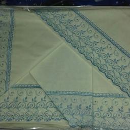 Vendo lenzuola matrimoniali 100% cotone sono molto belle tessuto leggero