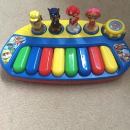 Paw patrol keyboard plays theme tune too. Excellent condition 
Hardly played with
From smoke and pet free home