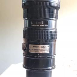 Used but in excellent working order. The look of the lens does not effect it performance. The lens elements have no scratches or mould and minimal dust. Contact with any questions. internal VR system refurbished last year.