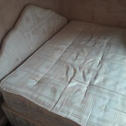 Double bed with mattress amd headboard for sale in good condition £50 PIK UP ONLY message me if interested thanku