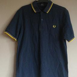 Excellent condition men's Fred Perry blue and yellow top size medium but would fit an older boy as well.
Collection only.