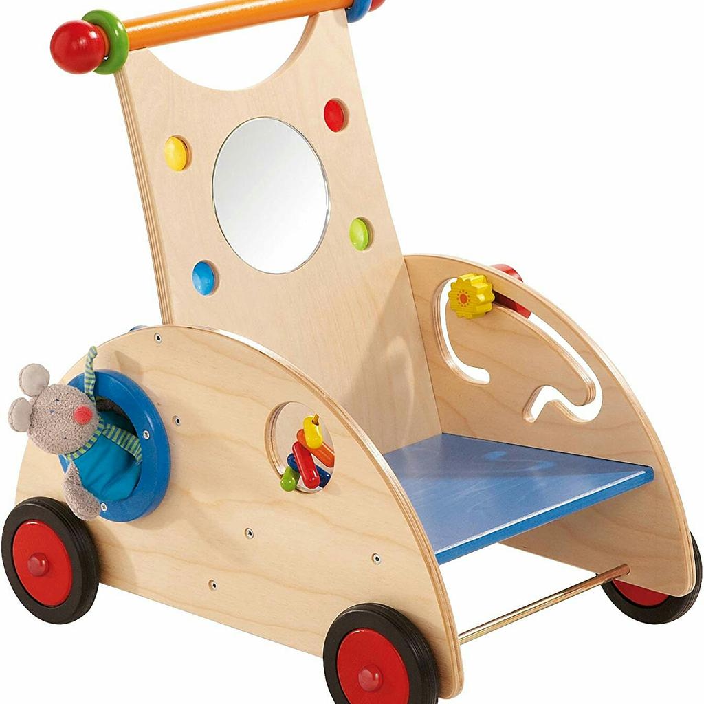 Carrello Primi Passi In Legno Bieco - Girello Con Giochi Educativi Per Bambini Da 1 Anno - Foto 10