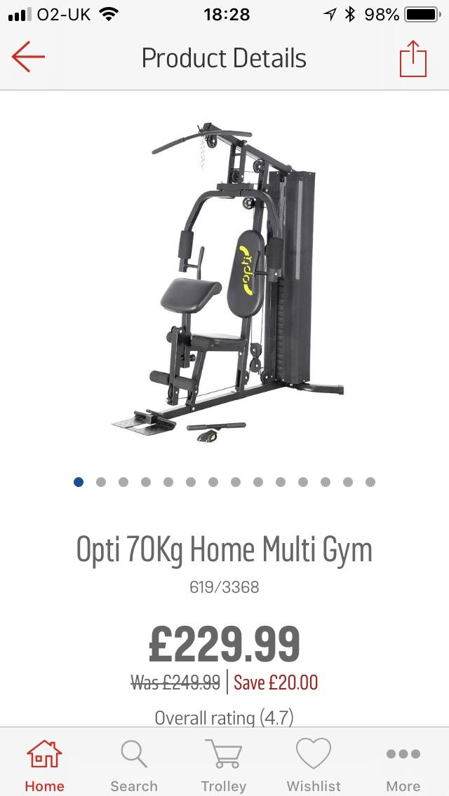 Opti multi gym online 70kg