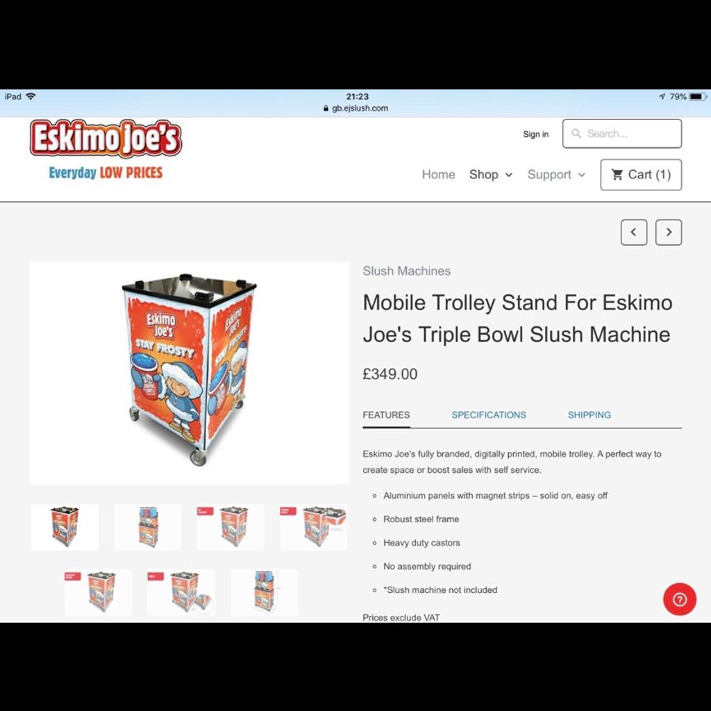 Eskimo joe triple slush machine £1500 in W11 Chelsea for £1,500.00 for