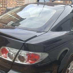Black Mazda 6 sports. 2l diesel injection. long MOT till 17th July 2019. Great runner. 116,000 miles on clock. Cleaned throughout. Has been well looked after. Serviced at each MOT. Small dent in front drivers door. New car forces sale