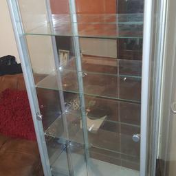 Silver and glass cabinet