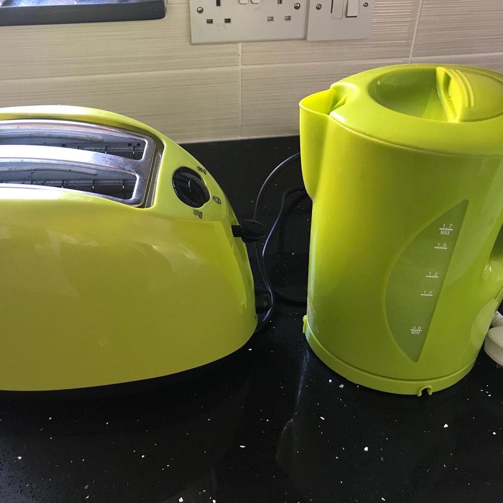 Lime green kettle and toaster clearance sets