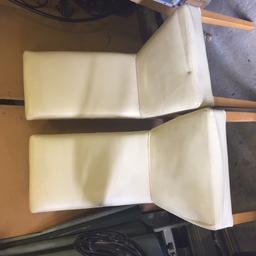 2 Cram leather dining chairs