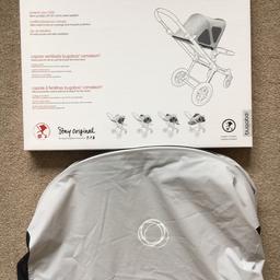 Used but clean and in excellent condition, no marks.
Such a good canopy for in summer months, can open up to completely cover child from sun. With UPF50! An absolute must.