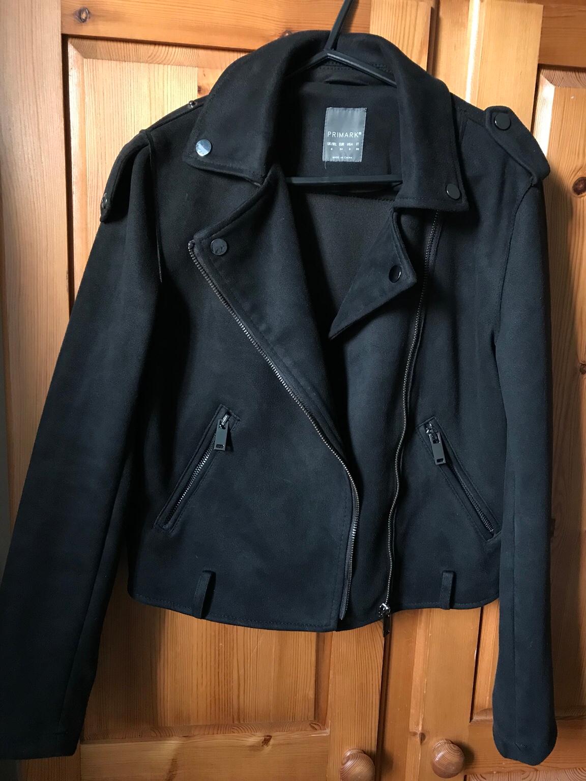 Primark black suede outlet jacket